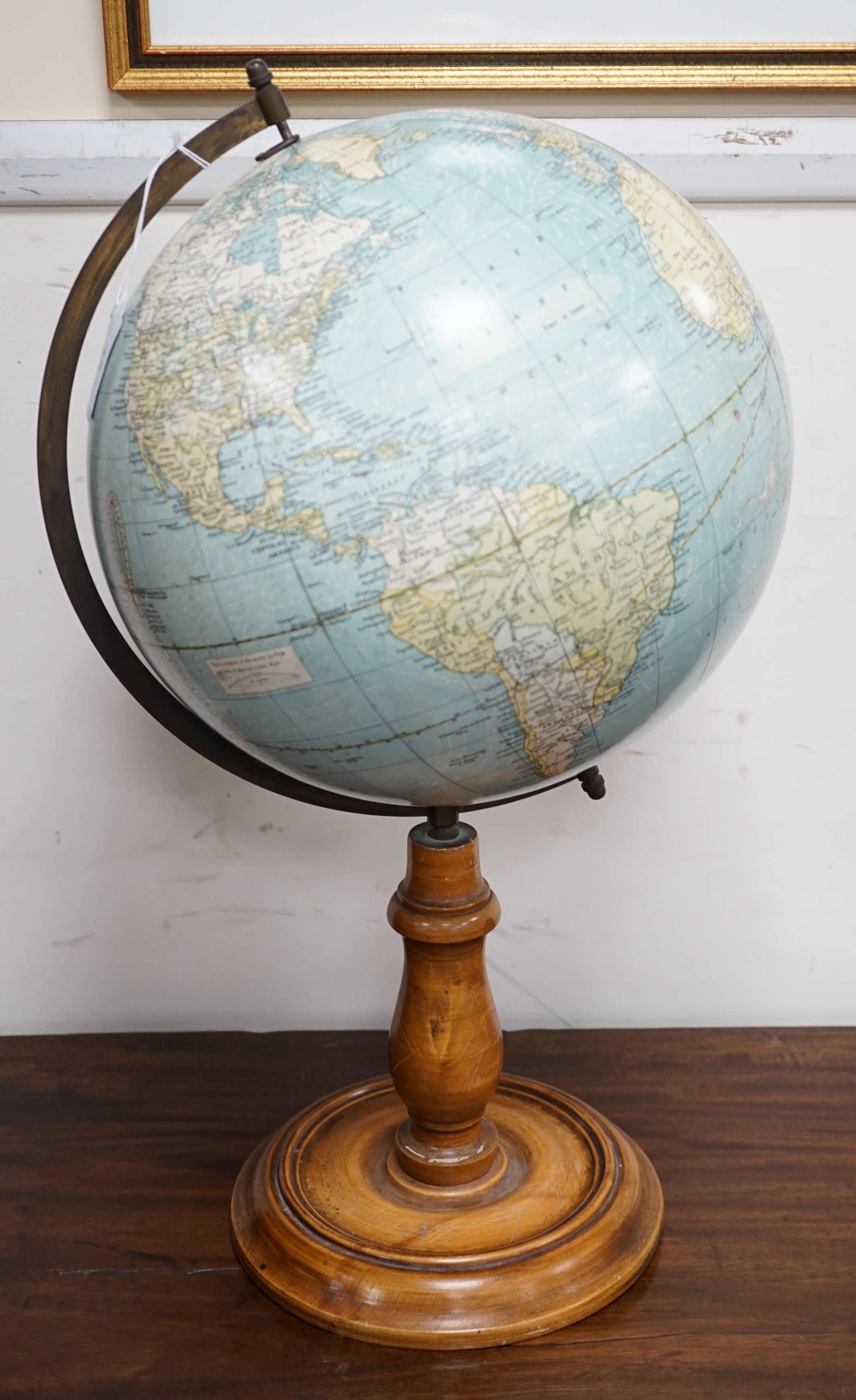 A Bacon's Excelsior 12-inch globe